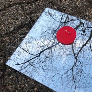 Small plated gold earrings [rainbow]